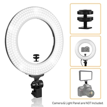 LimoStudio 14" Dimmable LED Ring Light for Pros