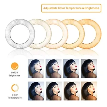 LimoStudio 14" Dimmable LED Ring Light for Pros