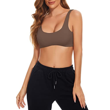 MISSACTIVER Women Sport Bra Padded Wireless Yoga Tank Tops