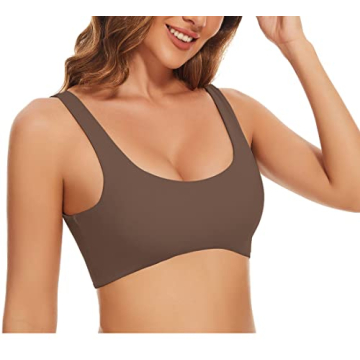 MISSACTIVER Women Sport Bra Padded Wireless Yoga Tank Tops