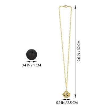 MILISTEN 2pcs Essential Oil Diffuser Necklace Pendant Ball Locket Perfume Scent Diffusers Neck Chain for Women Mothers Day Jewelry