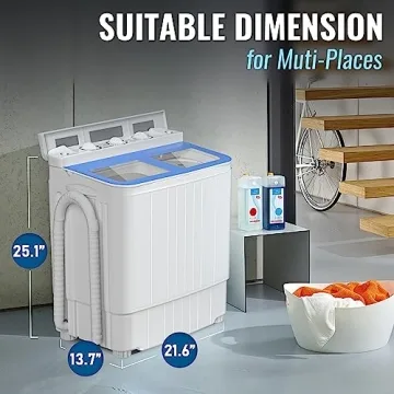 INTERGREAT Mini Washing Machine Combo for Small Spaces