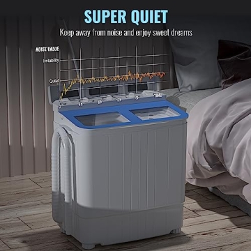 INTERGREAT Mini Washing Machine Combo for Small Spaces