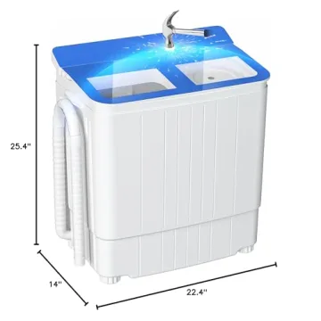 INTERGREAT Mini Washing Machine Combo for Small Spaces