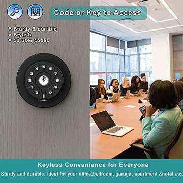 BOTHSTAR Keypad Door Knob for Home & Office Security