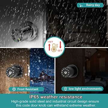 BOTHSTAR Keypad Door Knob for Home & Office Security