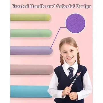 Retractable Teacher Pointer for Classroom Kids Reading, Dumero Extendable Finger Pointer Stick for School, Collapsible Finger Pointing Stick, Long Telescoping Hand Pointer, -3 Pack: Blue, Pink, Purple