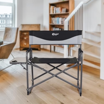 PORTAL Heavy Duty Oversized Camping Chair with Table