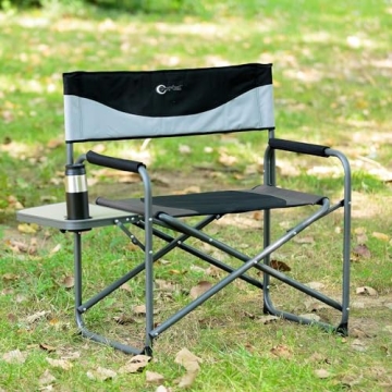 PORTAL Heavy Duty Oversized Camping Chair with Table