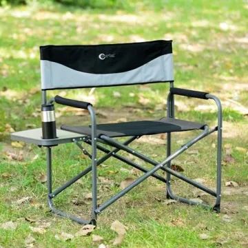 PORTAL Heavy Duty Oversized Camping Chair with Table