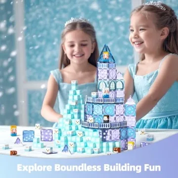 GobiDex 102PCS Frozen Magnetic Building Blocks for Kids