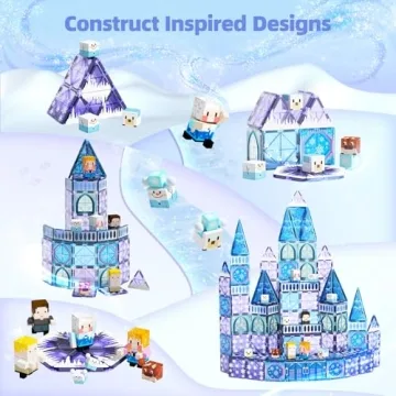 GobiDex 102PCS Frozen Magnetic Building Blocks for Kids