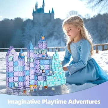 GobiDex 102PCS Frozen Magnetic Building Blocks for Kids