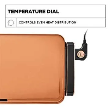 CRUX Electric Griddle - Nonstick Ceramic Indoor Grill