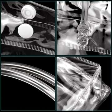 BadenBach Clear Gift Bags - Durable & Versatile Party Favor Bags