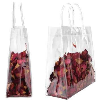 BadenBach Clear Gift Bags - Durable & Versatile Party Favor Bags