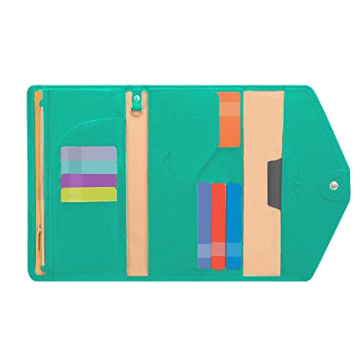 ZOPPEN Passport Holder - Travel Wallet with RFID Protection in Green