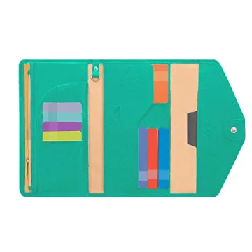 ZOPPEN Passport Holder - Travel Wallet with RFID Protection in Green