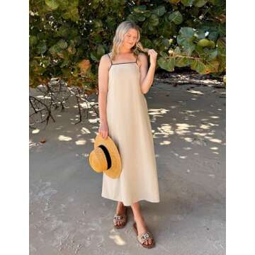 ZESICA Boho Sleeveless Maxi Dress for Stylish Summer Days