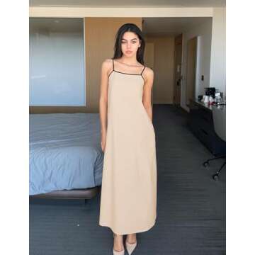 ZESICA Boho Sleeveless Maxi Dress for Stylish Summer Days