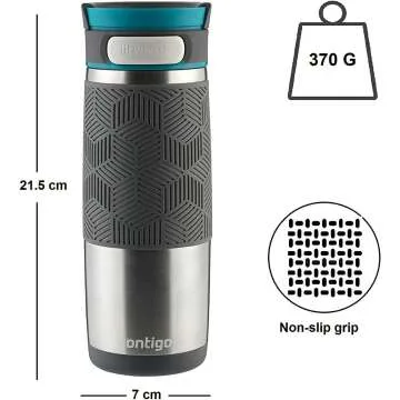 Contigo Autoseal Blue 16 Oz Travel Mug - Stainless Steel