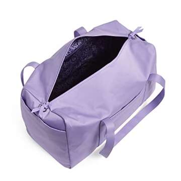Vera Bradley Lavender Petal Travel Duffel Bag - Eco-Friendly