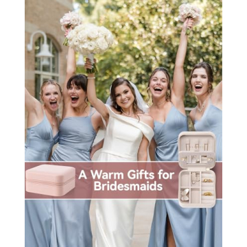 Vlando Small Faux Leather Travel Jewelry Box