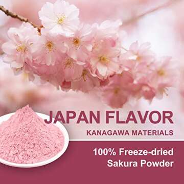 GRELIM Sakura Powder - Premium Cherry Blossom Flavor for Baking