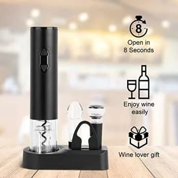 CIRCLE JOY Electric Wine Opener Set for Effortless Enjoyment