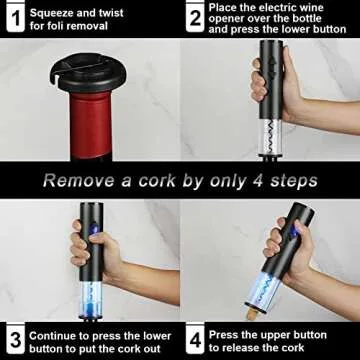 CIRCLE JOY Electric Wine Opener Set for Effortless Enjoyment