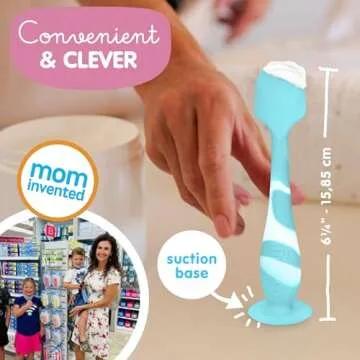 Bumco Diaper Cream Spatula - BPA-Free Diaper Bag Essentials, Soft Butt Spatula Baby, Mom-Invented Butt Paste Spatula, Bumco Diaper Cream Spatula, Flexible Diaper Cream Applicator, Bumco Baby Bum Brush