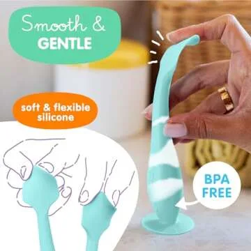 Bumco Diaper Cream Spatula - BPA-Free Diaper Bag Essentials, Soft Butt Spatula Baby, Mom-Invented Butt Paste Spatula, Bumco Diaper Cream Spatula, Flexible Diaper Cream Applicator, Bumco Baby Bum Brush