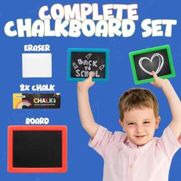Mini Chalkboards for Kids - Fun & Educational Set