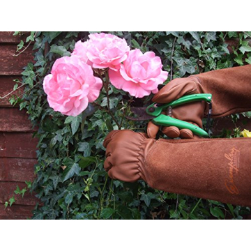 Rose Pruning Gloves - Thorn Proof Goatskin Leather Gardening Gear