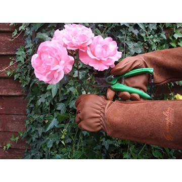 Rose Pruning Gloves - Thorn Proof Goatskin Leather Gardening Gear