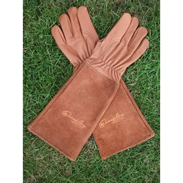 Rose Pruning Gloves - Thorn Proof Goatskin Leather Gardening Gear