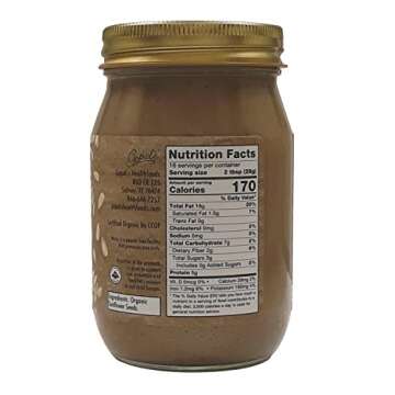 Gopal’s Sprouted Organic Raw Sunflower Seed Butter, 100% Gluten-Free (Unsalted) 16 Ounces | Keto, and Paleo-Friendly