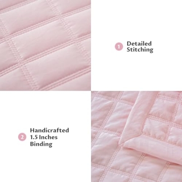 KASENTEX Ultra Soft Lightweight Quilt Set for Bedroom