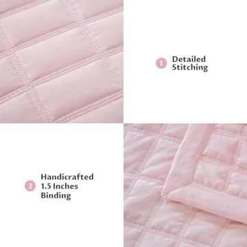 KASENTEX Ultra Soft Lightweight Quilt Set for Bedroom