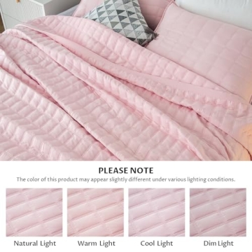 KASENTEX Ultra Soft Lightweight Quilt Set for Bedroom