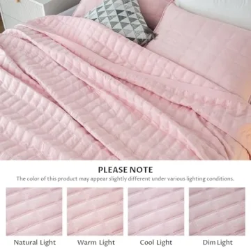 KASENTEX Ultra Soft Lightweight Quilt Set for Bedroom