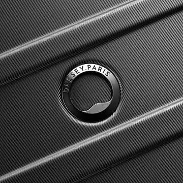 Delsey Paris Margot Lightweight Hardside Luggage Black 20-Inch