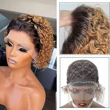 Shop Ombre Blonde Pixie Cut Lace Front Wig 6 Inch