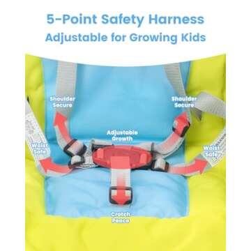 High Chairs Baby 3 in 1 Toddler Highchair,Table Booster Seat with 3-Position Adjustable Feeding Tray,Compact High Chair