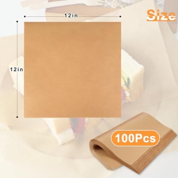 Buy Neyimqr 100 Count Pre-Cut Deli Wax Paper Sheets