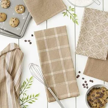 Stylish DII Kitchen Set - 4 Dishtowels & 1 Dishcloth