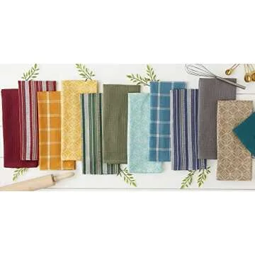 Stylish DII Kitchen Set - 4 Dishtowels & 1 Dishcloth