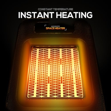 1500W Space Heater with Thermostat for Comfort
