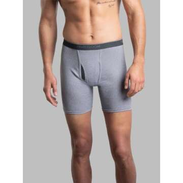 Fruit of the Loom Men's Coolzone Boxer Briefs, Moisture Wicking & Breathable, Assorted Color Multipa...