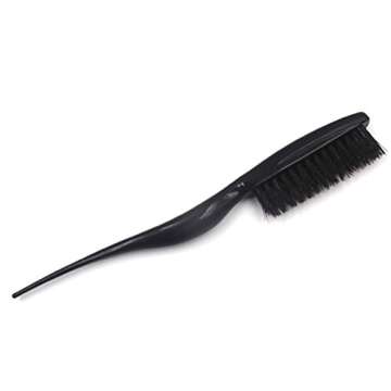 FRCOLOR Boar Bristle Brush Salon Comb Hair Teasing Brush for Hair Salon 1PCS (Random Color)